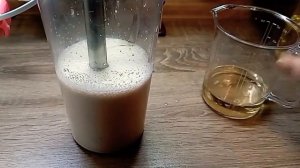 постный майонез на рассоле от зелёного горошка.