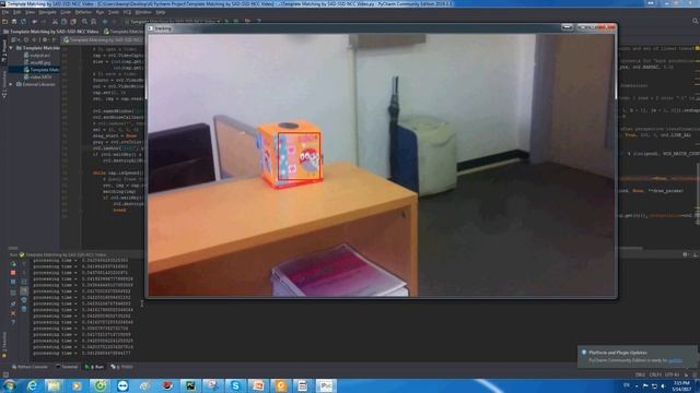 [Img. Proc.] Tracking Object - Template matching by Sum of Square Difference SSD OpenCV Python