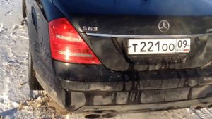 Mercedes W221. Выхлоп AMG