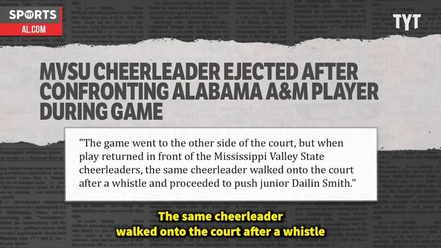 Cheerleader Gets BOOTED From College Basketball Game смотреть онлайн