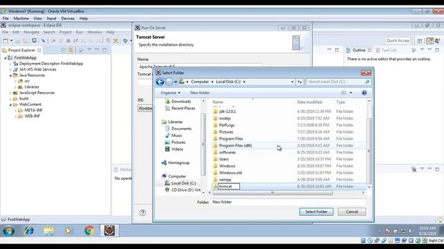 Creating A Java EE Dynamic Web Project In Eclipse IDE and Install Tomcat
