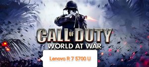 Call of Duty World At War - тест игры на Lenovo R 7 5700 U