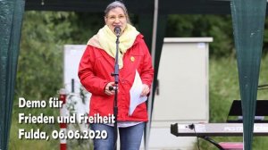 Demo für Frieden und Freiheit / 6.6.20 Fulda / Petra Herchenröder / Impfen