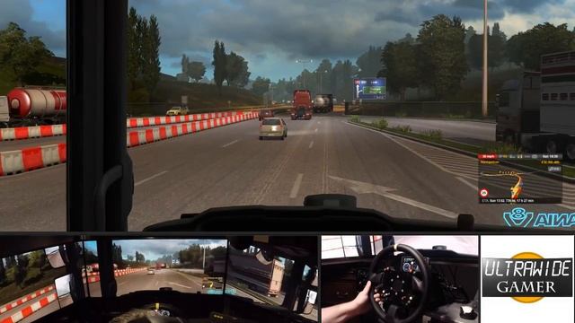 Euro truck simulator 2 - Now with Promods & Rusmap - Simucube + Triple 34" Ultrawide New truck mod смотреть онлайн