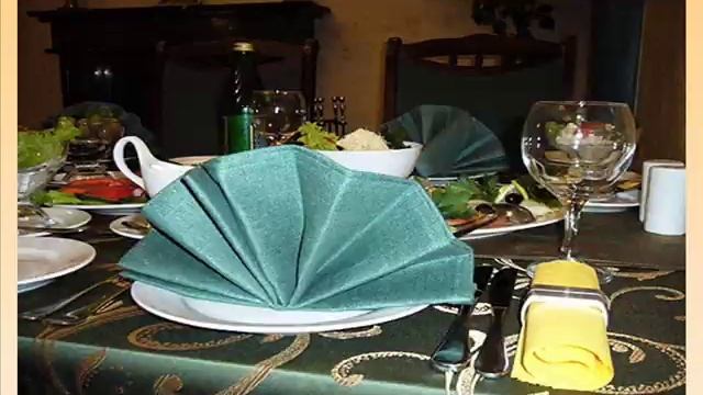 Как оформить салфетки на праздничный стол смотреть онлайн