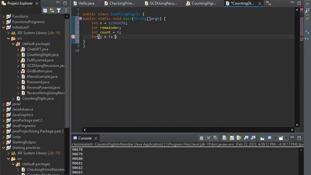 Java program to count digits in given number||java tutorial,#coding смотреть онлайн