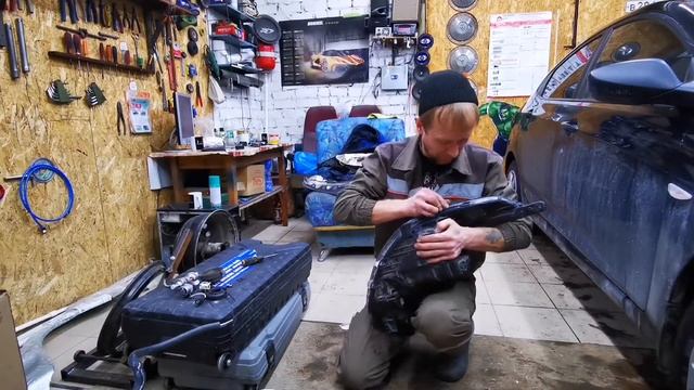 Установка би-линз Хендай Солярис смотреть онлайн