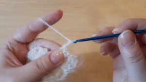 Вяжем бактус (шаль) "Морской бриз" крючком.