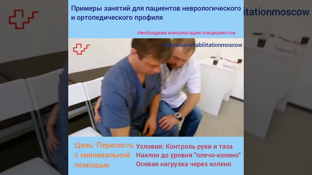 Примеры занятий для пациентов неврологического и ортопедического профиля