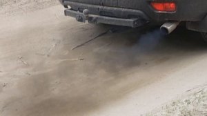 Чёрный дым из выхлопной трубы Nissan Patrol Y62