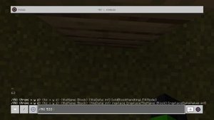 Команда для заполнения пространства блоками в Minecraft