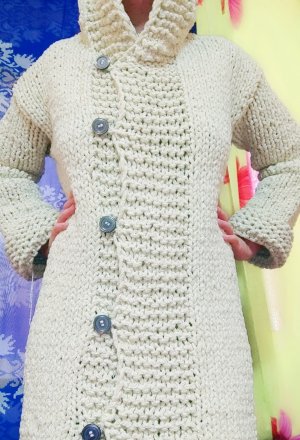 Как я вязала кардиган