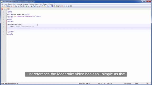 Modernizr Tutorial -  Checking Javascript Feature Support