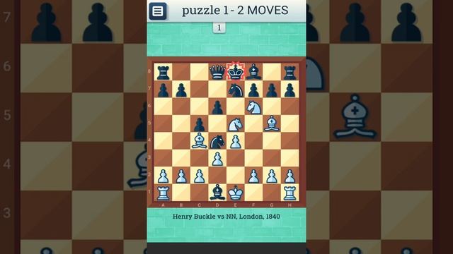 CHESS PUZZLE - 1 | Checkmate in two moves | Chess, Chess Strategy, Chess Game, Chess Puzzles