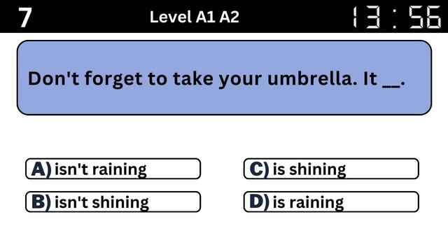 The Present Continuous Tense Test A1 A2 Level Exercises Grammar English quiz|| Time English#english смотреть онлайн