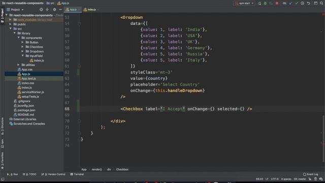 React Reusable Component #5 Checkbox