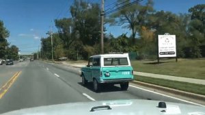 Rare 1968 Ford Bronco Lunar Green Delivery Wagon Drive Video