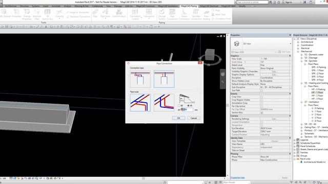 MagiCAD for REVİT - Pipe Connection смотреть онлайн