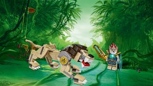 Lego Chima 70123 Lion Legend Beast Полная сборка, распаковка и обзор