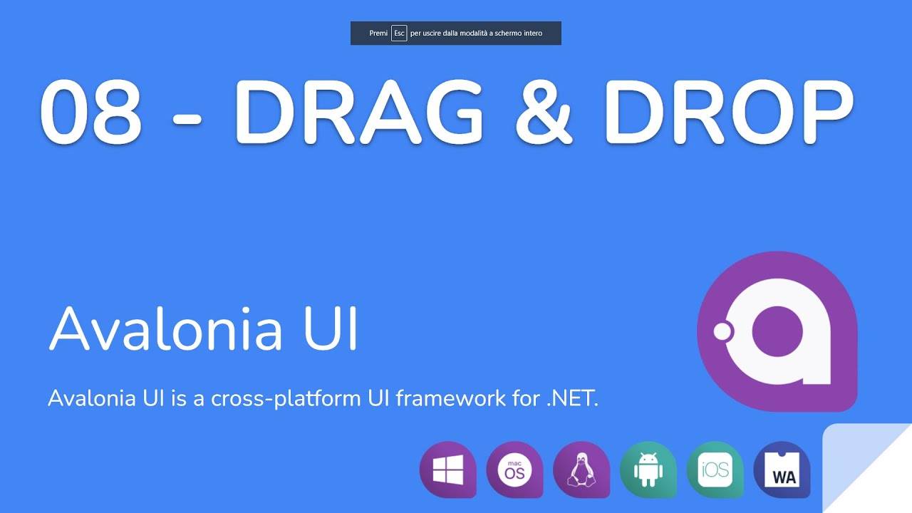 Avalonia UI - 08 - Drag and Drop