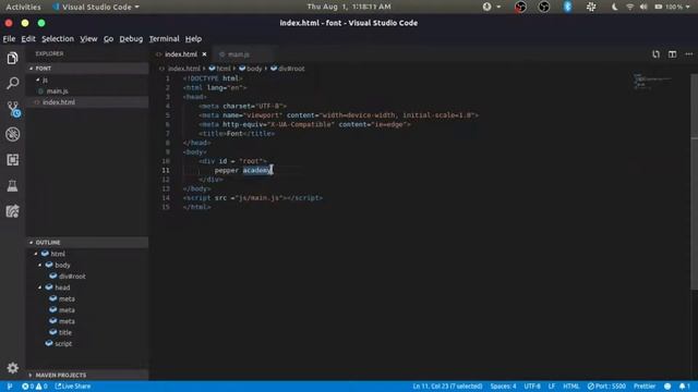 1. inner HTML with javascript смотреть онлайн