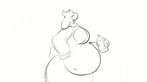 toriel bloated belly