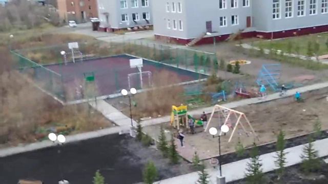 Красноярский край поселок Снежногорск.Стройка парка.