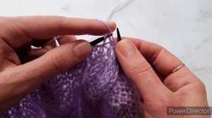 Как сделать незаметные прибавки спицами в изнаночной глади. Очень простой способ!