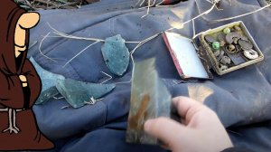 Находки на копе поперли под занавес с фундаментов заброшенных домов , поиск с металлоискателем