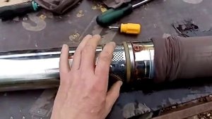 Центробежный насос, подготовка к серъезной эксплуатации. Aquamotor AR 4SP 5-53. Видео 3.