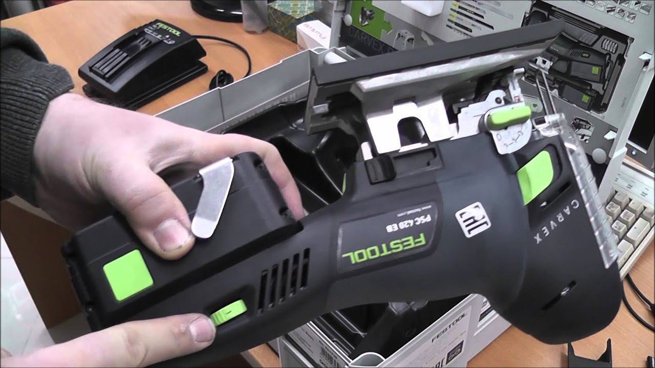 Аккумуляторный лобзик CARVEX PSC 420 Festool. Небольшой обзор. смотреть онлайн