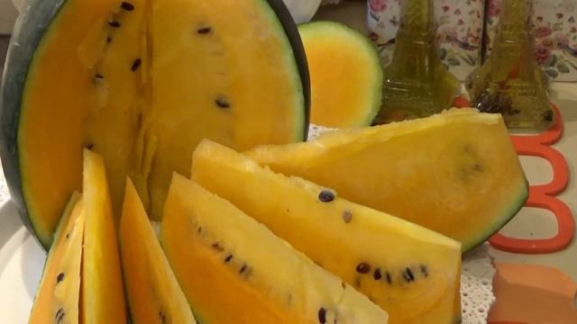 Арбуз Оранжевое лето  Вкусный десерт