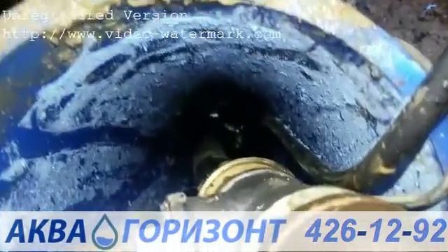 скважина на воду вид из внутри