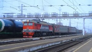 РЖД ДМ62-1768 с пригородным поездом Ковров-1 - Муром