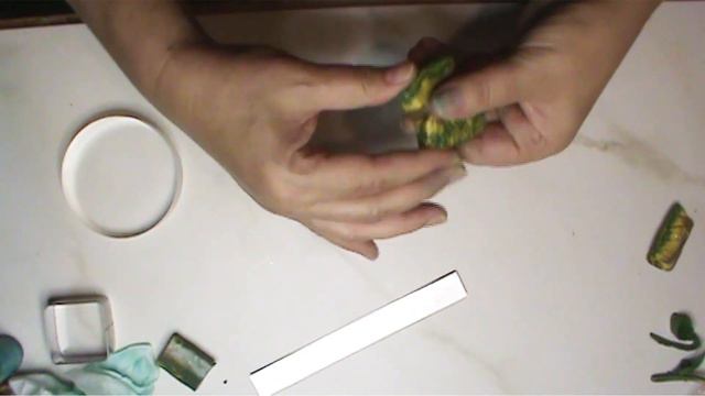 Easy Polymer Clay Leaf Canes - Mosaic Cabochons - Polymer Clay Tutorial