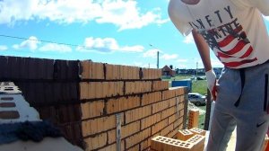 Кладка УГЛА с ПИЛЯСТРОЙ из облицовочного КИРПИЧА!