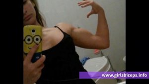 Giovanna(14) - Young muscle girl with biceps