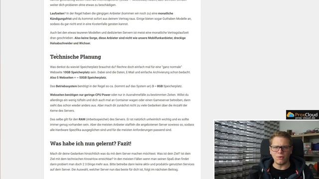 DEIN ERSTER SERVER - Planung - Was muss ich wissen? смотреть онлайн