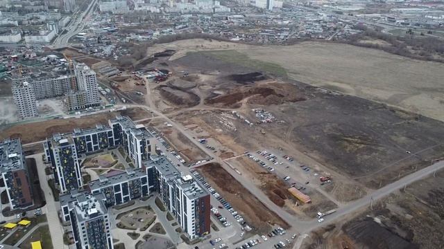 Продолжение московского проспекта в Набережных Челнах, орловское поле Притяжение.
