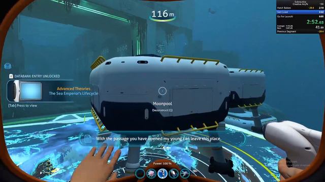 Subnautica Creative Any% 5:53.02 RTA (Former WR) смотреть онлайн