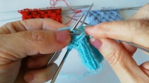 Красивый #узор спицами по кругу "бабочки" или "поучки" //Подробный МК для начинающих //