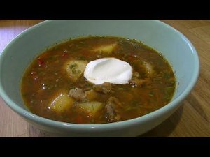 Очень вкусный суп с куриными желудками