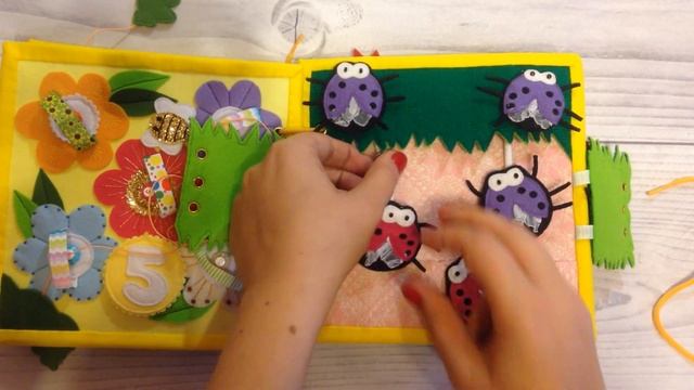 Развивающая книга из фетра "Счет" смотреть онлайн