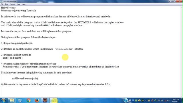 Java AWT Tutorials - How To Use MouseListener Interface And Its Methods (Simple Exercise) смотреть онлайн