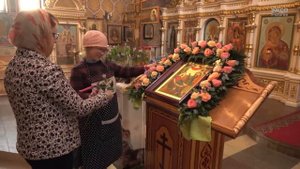 Храмовая флористика Украшение иконы к рождеству Девы Марии 20 сент 2019