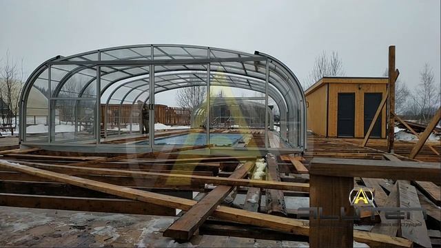 Павильон для бассейна 7х15 метров ALUTEN Elite A-03 смотреть онлайн