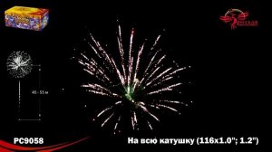 Фейерверк РС9058 "На всю катушку" (1", 1,2" х 116 залпов)