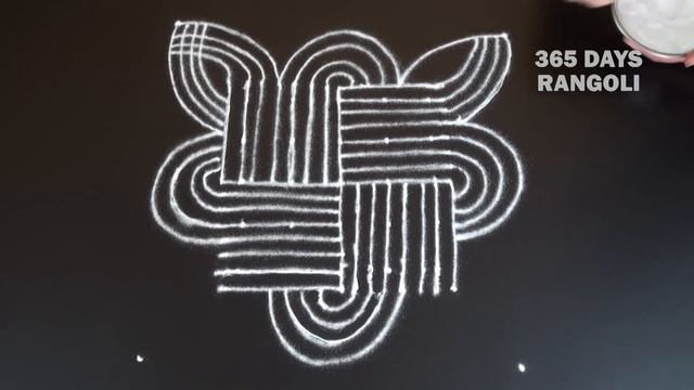 Simple and easy padi kolam design with 5 dots for beginners* everyday padi kolam for beginners смотреть онлайн