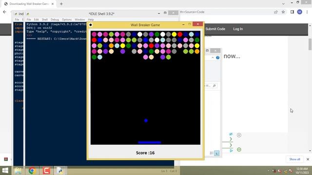 Wall Breaker Game in Python
