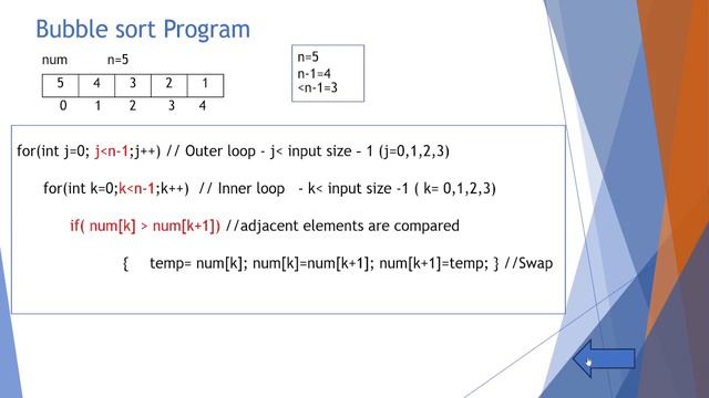 Lesson 47 Arrays Part 8 - Bubble Sort on One dimensional array - Integer  and double datatype array